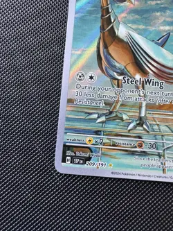 Pokemon TCG Skarmory 209/191 Sv08: Surging Sparks Illustration Rare Holo NM - Image 5