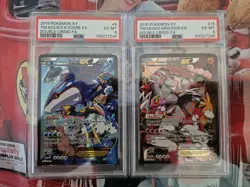 POKEMON DOUBLE CRISIS KYOGRE EX & GROUDON EX DOUBLE CRISIS-FA PSA 6 Sequential - Image 1