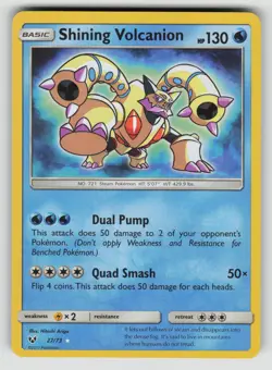Shining Volcanion 27/73 Rare Shining Shining Legends Pokemon Holo NM - Image 1