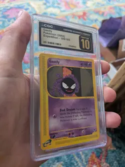 (POP 12) CGC 10 PRISTINE Gastly 109/165 Expedition Base Set 2002 Pokemon - Image 2