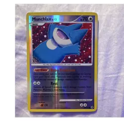 Pokemon TCG Munchlax 69/111 Rising Rivals Reverse Holo MP - Image 1