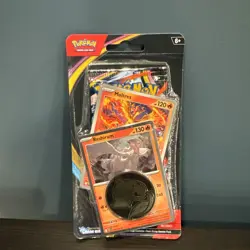 Pokemon Chaos Rising Single Pack Blister Reshiram Moltres Coin Promo Sealed Pack - Image 1