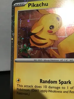 Pikachu 051/162 Pokemon Day Promo Cosmos Holo Pokemon Temporal Forces Fart Swirl - Image 2