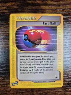 Pokemon 2003 Fast Ball 124/144 Skyridge NM - Image 2