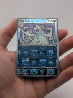 Beartic (Master Ball Pattern) 026/086 Rare Black Bolt Pokemon Lightly Played - Image 1