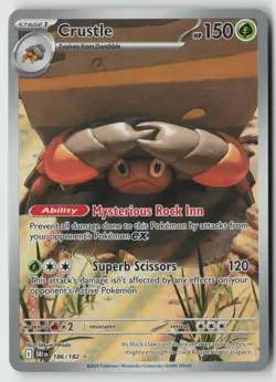 Crustle 186/182 Illustration Rare Destined Rivals Pokemon Near Mint - Image 1