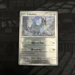 Cobalion (Master Ball Pattern) 066/086 Rare Black Bolt Pokemon Near Mint - Image 1