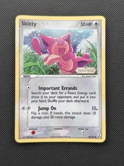 Skitty 64/92 - Pokemon TCG - Legend Maker - Reverse Holo - SWIRL - NM - Image 1