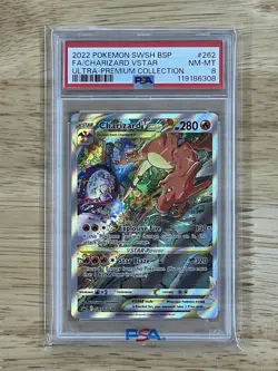 2022 Pokemon SWSH BSP FA/ Charizard VSTAR Ultra-Premium Collection #262 PSA 8 - Image 1