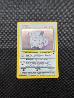 Pokemon TCG. HOLO Clefairy. Base Set 2. NM Condition - Image 1