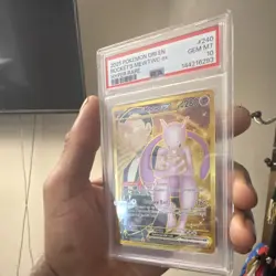 Pokemon TCG PSA 10 Rocket's Mewtwo ex #240 SV10 Hyper Rare Holo EN 280 HP - Image 3