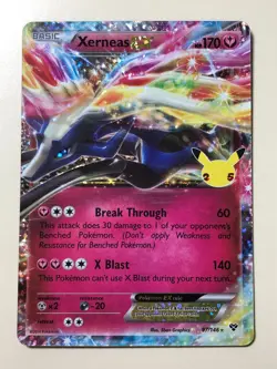 Pokemon TCG Xerneas EX Celebrations: Classic Collection 97/146 Holo Ultra Rare - Image 1