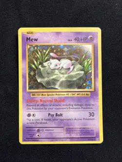 Pokemon TCG Mew Holo Rare Evolutions 53/108 2016 40 HP Psy Bolt (30) - Image 1