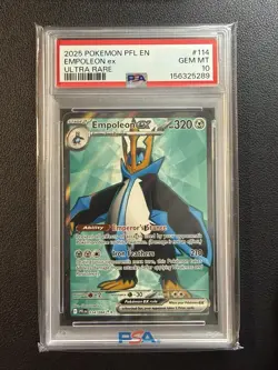 Empoleon ex 114/094 Pokemon Phantasmal Flames Holo Ultra Rare PSA 10 GEM MINT 💎 - Image 1