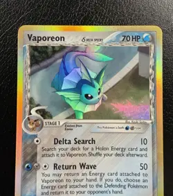Pokemon TCG Vaporeon 18/113 Delta Species Holo Rare MP - Image 2