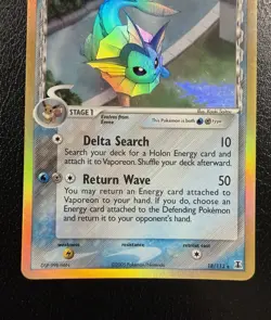 Pokemon TCG Vaporeon 18/113 Delta Species Holo Rare MP - Image 3
