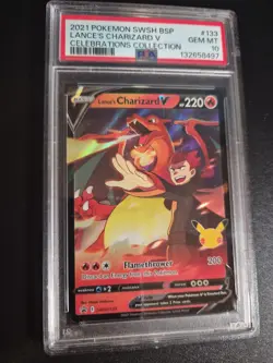 Pokemon Lance's Charizard V SWSH133 Sword & Shield Promo Holo PSA 10 GEM MINT - Image 1