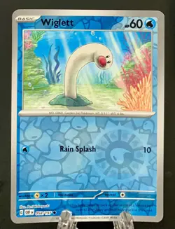 Pokemon TCG Obsidian Flames Wiglett #58 Reverse Holo - Image 1