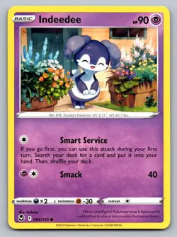 Pokemon TCG SWSH12: Silver Tempest Indeedee 086/195 - Image 1