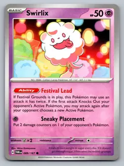 Pokemon TCG SV06: Twilight Masquerade Swirlix 089/167 - Image 1