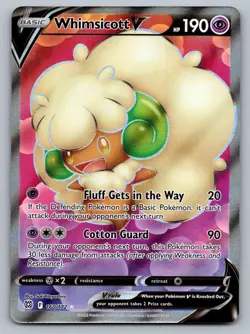 Pokemon TCG SWSH09: Brilliant Stars Whimsicott V 064/172 - Image 1