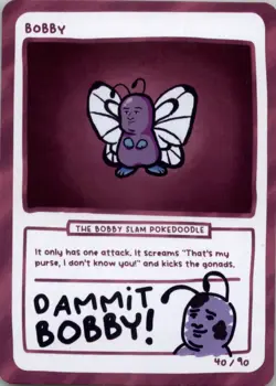 Pokedoodles Gag Teams - Bobby (Butterfree) 40/90 - Set 2 Pokemon Fan Art - Image 1