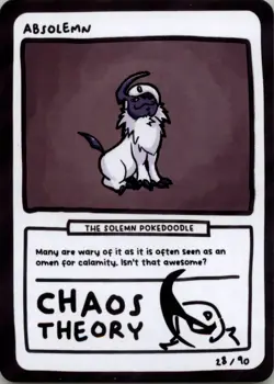 Pokedoodles Gag Teams - Absolemn (Absol) 28/90 - Set 2 Pokemon Fan Art - Image 1