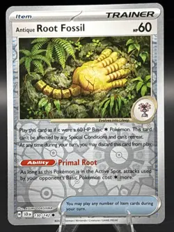 Pokemon TCG - Antique Root Fossil - 130/142 - Stellar Crown - Reverse Holo - Image 1