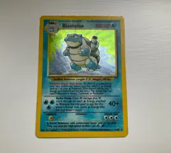 Pokemon Base Set Blastoise 2/102 Holo (MP/LP) Vintage Rare - Image 1