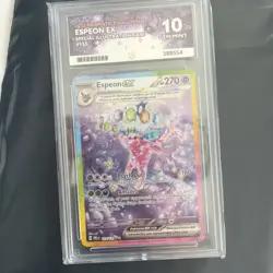 Pokemon TCG Espeon EX Prismatic Evolution ACE 10 155/131 - Image 1