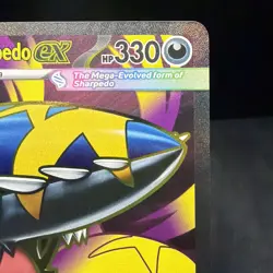 Mega Sharpedo ex 113/094 Ultra Rare Phantasmal Flames Pokemon Near Mint - Image 4