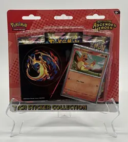 Pokemon TCG CHARMANDER Mega Evolution S2.5 Ascended Heroes Tech Sticker Sealed!! - Image 1