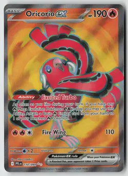 Oricorio ex 110/094 Ultra Rare Phantasmal Flames Pokemon Near Mint - Image 1