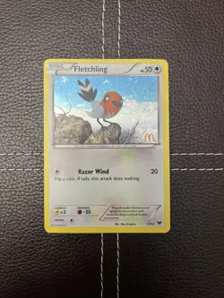 Pokemon TCG - Fletchling - 11/12 - McDonald's Promos 2014 - HP Holo - Image 1