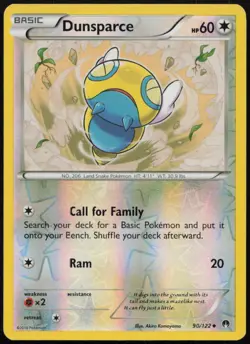 Dunsparce 90/122 MP BREAKpoint Uncommon Reverse Holo Pokemon - Image 1
