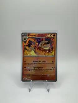 Pokemon TCG Flareon 13/131 Prismatic Evolutions Master Ball Pattern - Image 1