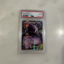 2014 POKEMON XY GENGAR EX PHANTOM FORCES #34 PSA 8 - Image 1