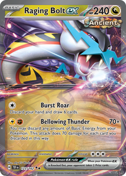 Raging Bolt ex 123/162 Double Rare Temporal Forces Pokemon Near Mint - Image 2