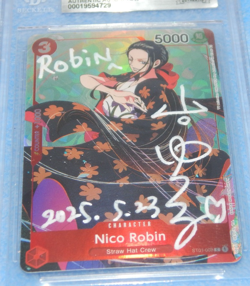 2022 One Piece ST01-008 Nico Robin Yuriko Yamaguchi Authentic Autograph Beckett - Image 2