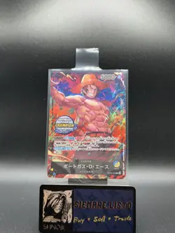 One Piece TCG Portgas D Ace ST13-001 Leader Alt Art SEA Championship Promo JP NM - Image 1