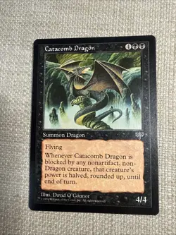 Catacomb Dragon MTG Magic the Gathering Card Mirage NM Near Mint - Image 1