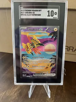 2023 Pokemon Tapu Koko EX Paradox Rift Illustration Rare #247 SGC 10 - Image 1