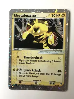 Pokemon Card 97/109 Electabuzz EX - EX Ruby & Saphire - HOLO - Played - Image 1
