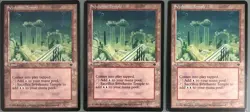 3x Svyelunite Temple MTG Fallen Empires LP Vintage Blue Land Lot 1994 - Image 1