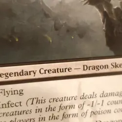 1x Skithiryx, the Blight Dragon, Scars of Mirrodin, Magic MTG LP Light Play - Image 2