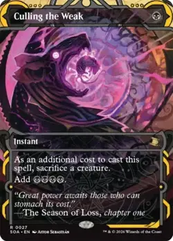 Culling the Weak Borderless Secrets of Strixhaven NM MTG - Image 1
