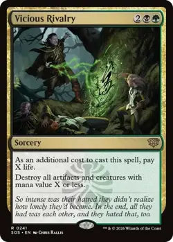 x1 Vicious Rivalry R MTG Secrets of Strixhaven M/NM, English - Image 1