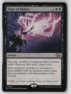 Flare of Malice 95 Rare Modern Horizons 3 Near Mint - Image 1