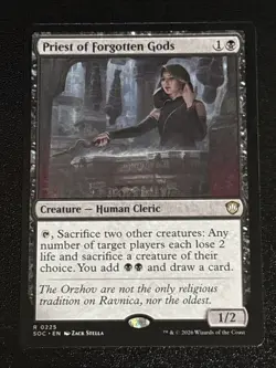 MTG Commander: Secrets of Strixhaven Priest of Forgotten Gods 0225 NM Rare - Image 1