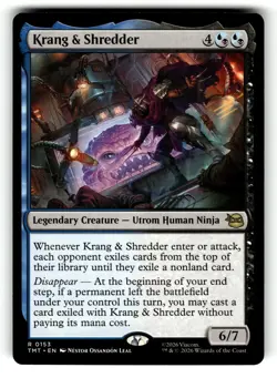 Krang & Shredder 0153 Rare Teenage Mutant Ninja Turtles Magic: The Gathering NM - Image 1